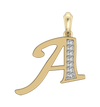 Gold Alphabet A charm - Jewelslane