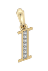 Gold Alphabet I charm - Jewelslane