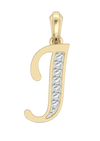 Gold Alphabet J charm - Jewelslane