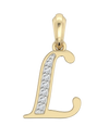 Gold Alphabet L charm - Jewelslane