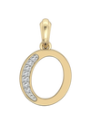 Gold Alphabet O charm - Jewelslane