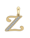 Gold Alphabet Z charm - Jewelslane