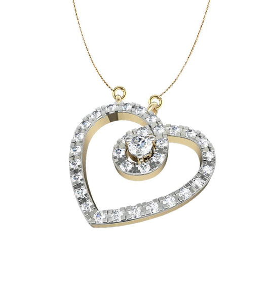 Gold Heart Necklace - Jewelslane