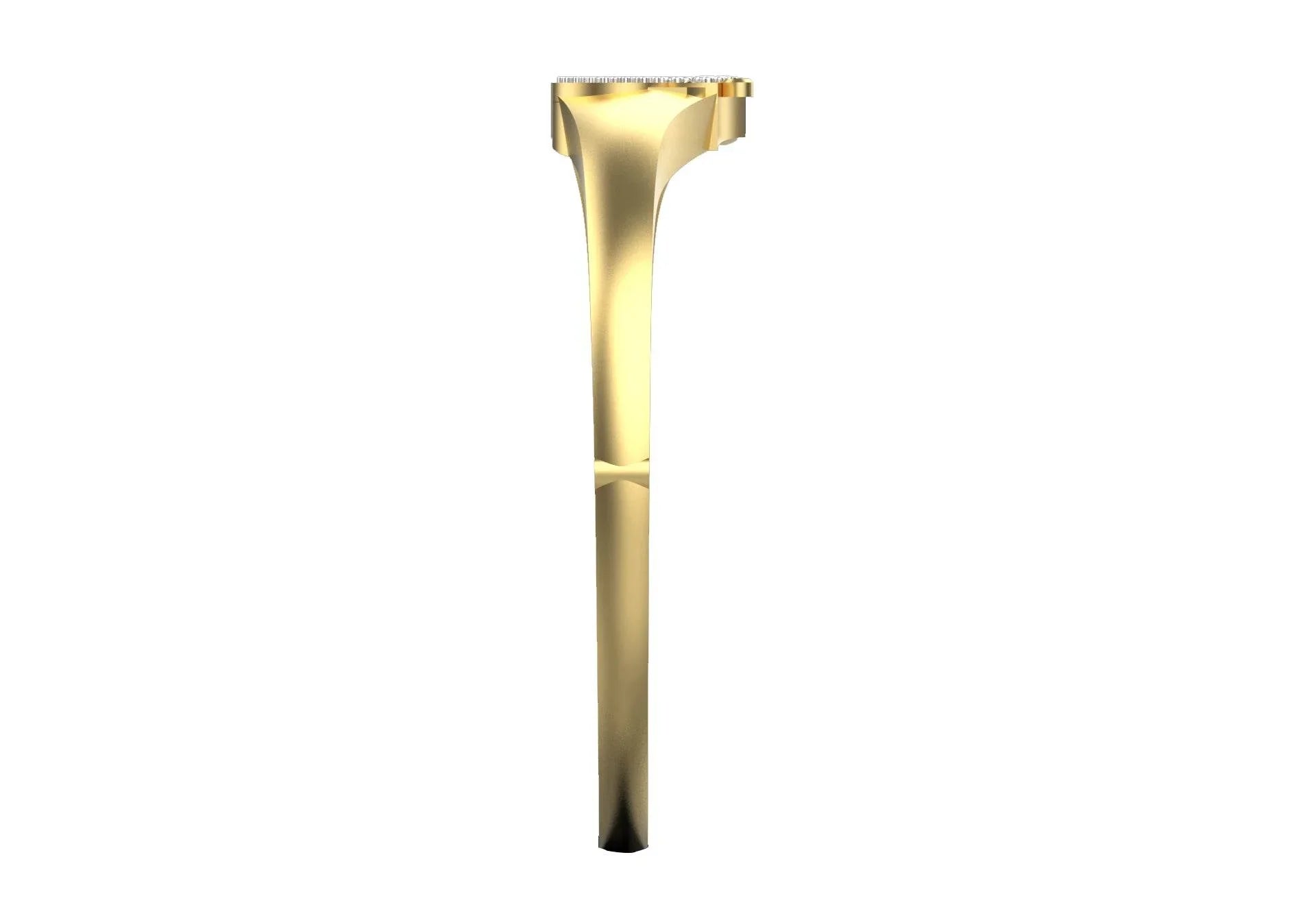 Propitious Gold OM bangle with diamonds in 14k hallmarked gold - Jewelslane