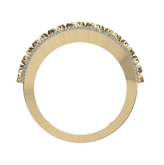 Graceful wide diamond Band - Jewelslane