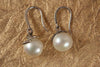 Pearl Drops on Diamond Hoops - Jewelslane
