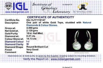 Pearl Drops on Diamond Hoops - Jewelslane