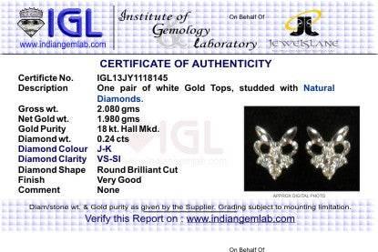 Delicate Earrings with Diamonds - Jewelslane