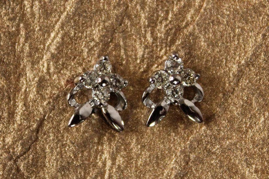 Delicate Earrings with Diamonds - Jewelslane