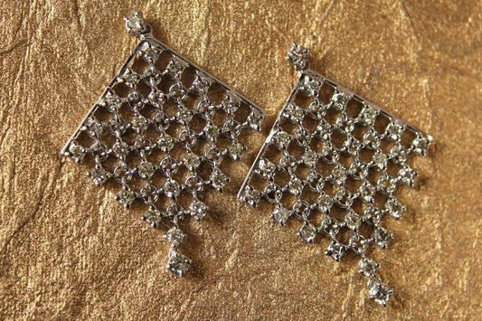 Diamond woven Earrings - Jewelslane