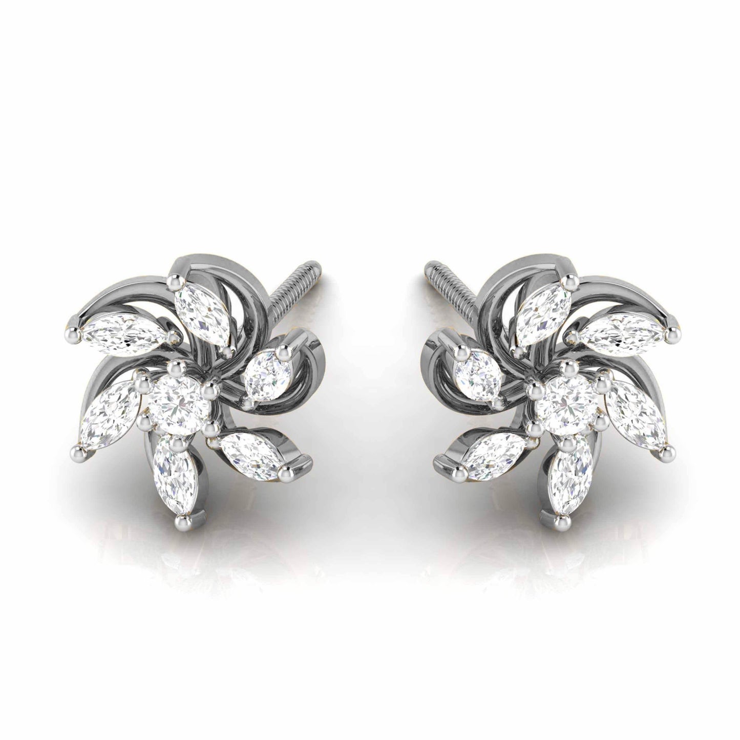 Harley Diamond Studs in 14k Gold - Jewelslane