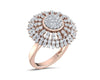 Hedi Conventional Diamond Cocktail ring in Gold - Jewelslane