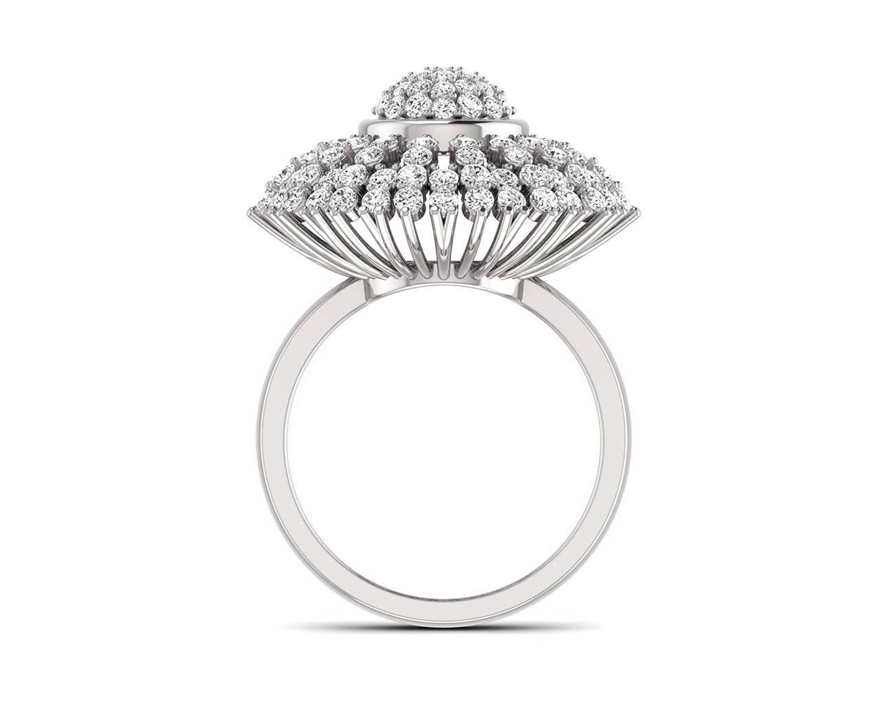 Hedi Conventional Diamond Cocktail ring in Gold - Jewelslane
