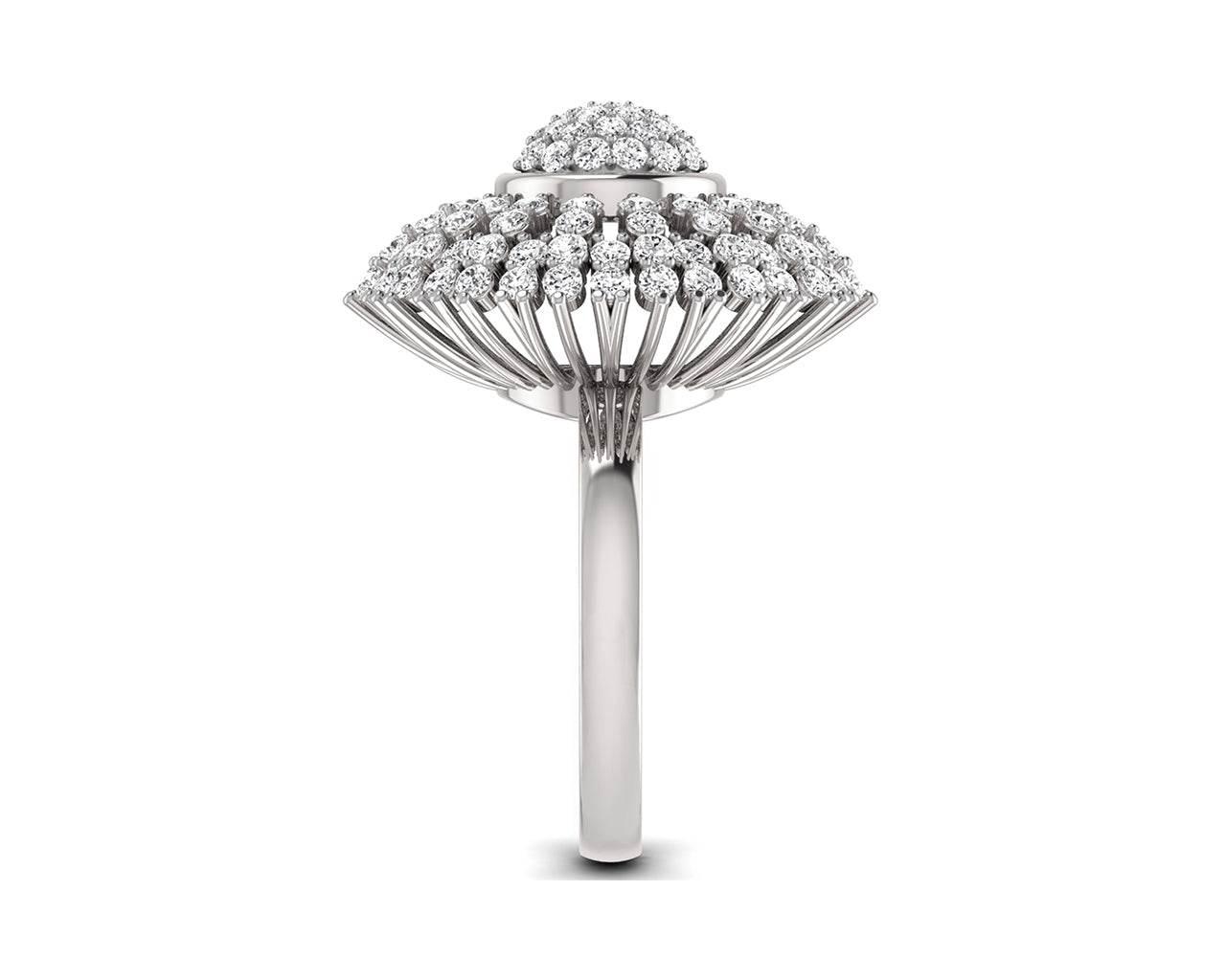 Hedi Conventional Diamond Cocktail ring in Gold - Jewelslane