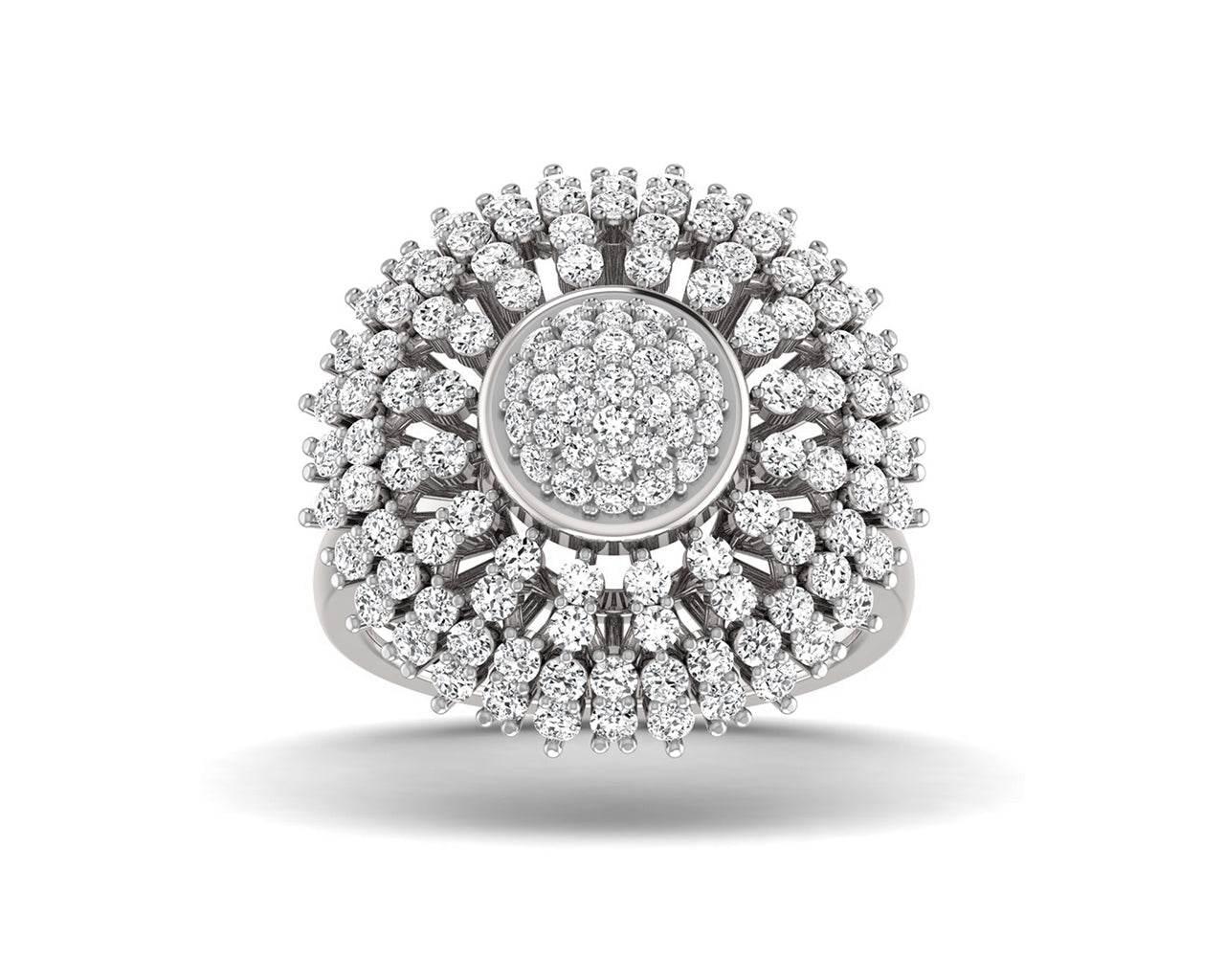 Hedi Conventional Diamond Cocktail ring in Gold - Jewelslane