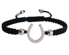 Horse Shoe Good Luck Silver Bracelet - Jewelslane