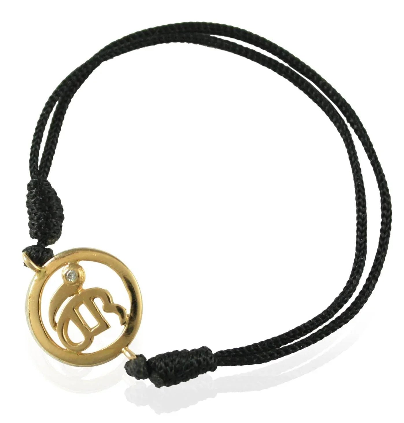 Ik Onkaar Single Diamond Bracelet 14k - Jewelslane