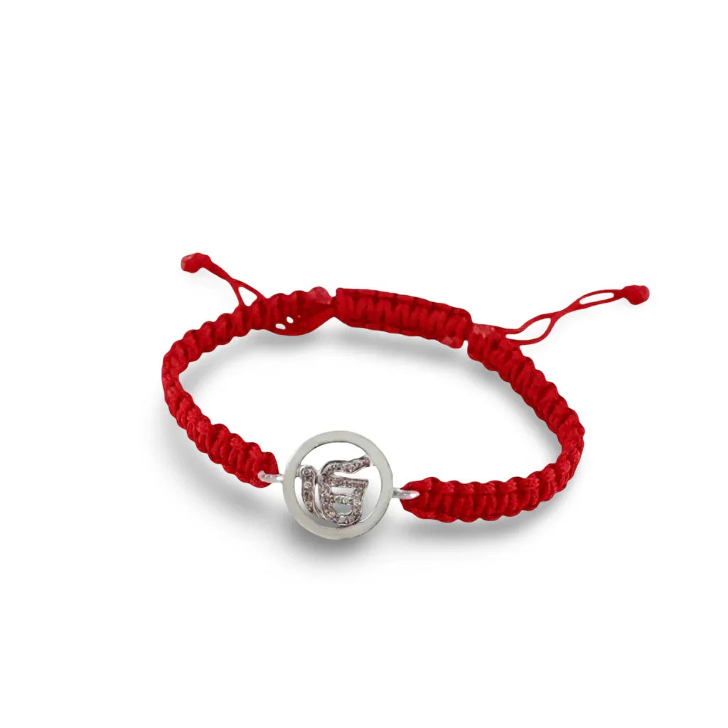 Ik Onkaar Bracelet Diamond in Silver - Jewelslane