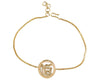 Ik Onkaar gold charm with diamonds on gold chain - Jewelslane
