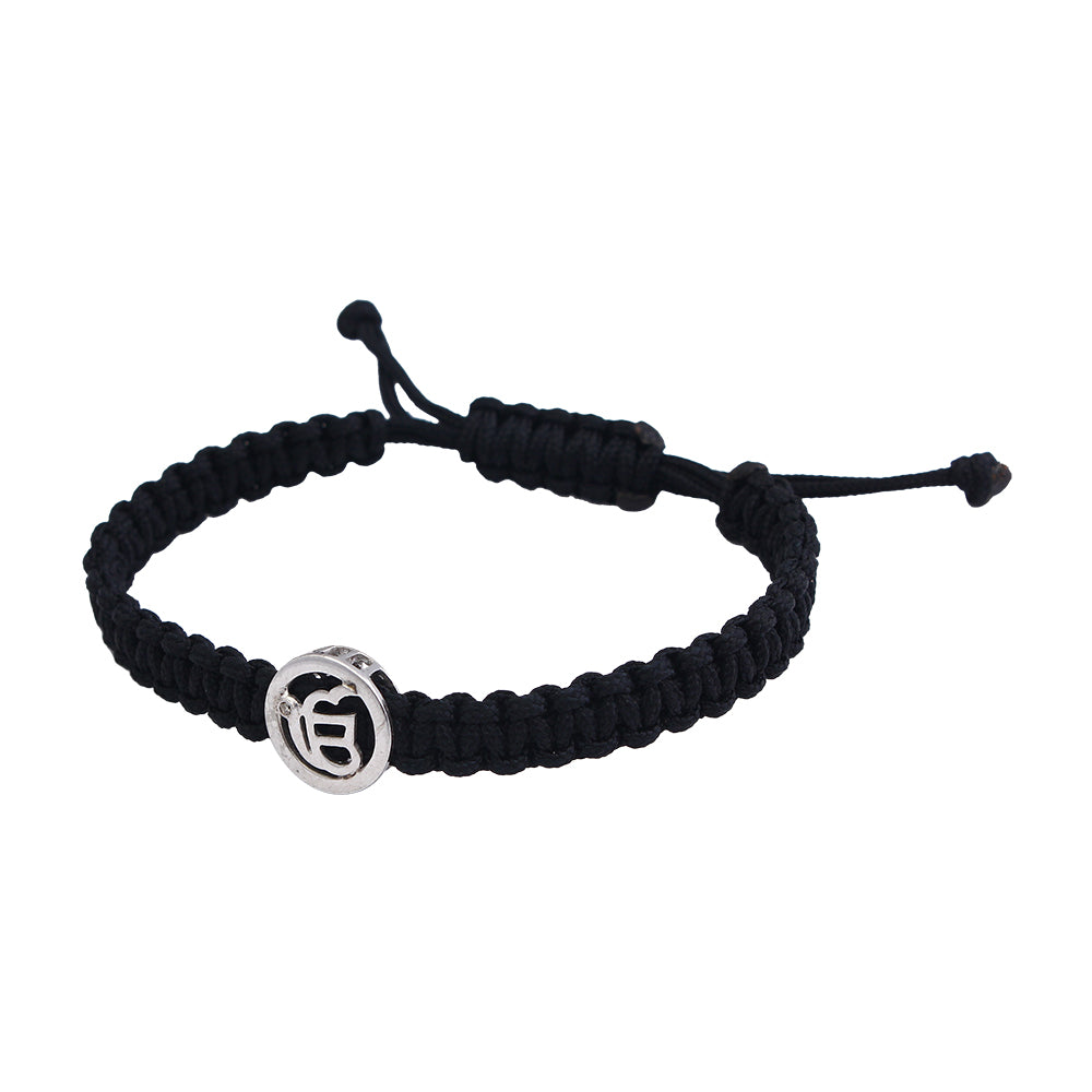 Ik Onkaar Gents Bracelet in silver - Jewelslane