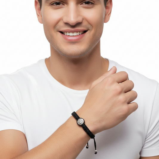 Ik onkaar Gents Gift Bracelet in silver - Jewelslane