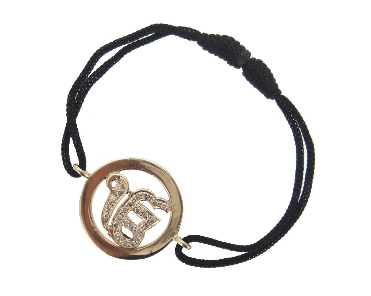 Ik Onkaar Inside Diamond Gold Bracelet - Jewelslane