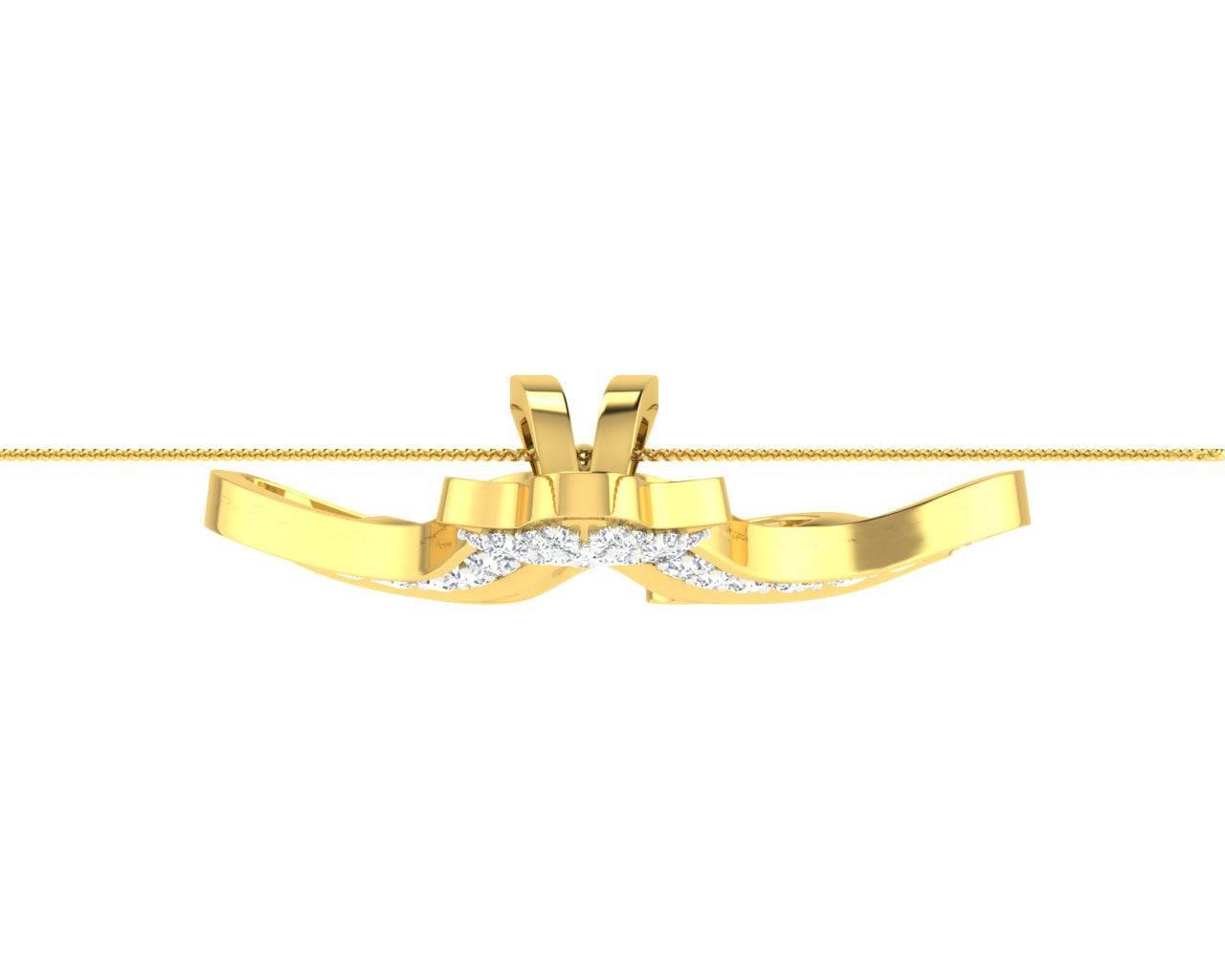 Ilsa Diamond Pendant in Gold - Jewelslane