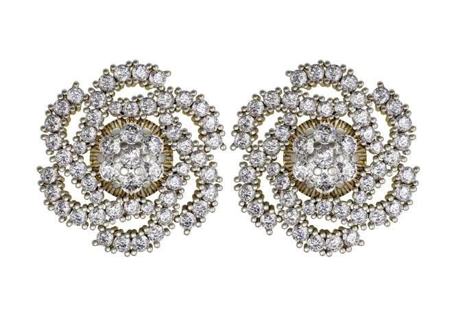 Impressive Diamond Eartops - Jewelslane