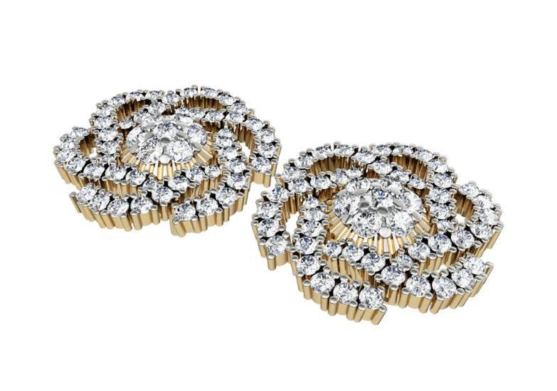 Impressive Diamond Eartops - Jewelslane