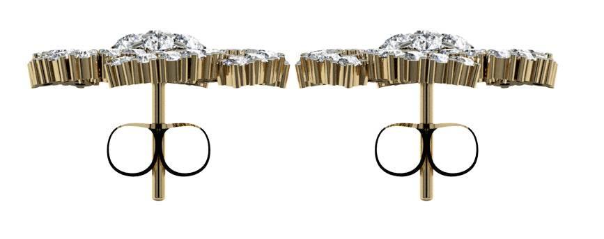 Impressive Diamond Eartops - Jewelslane