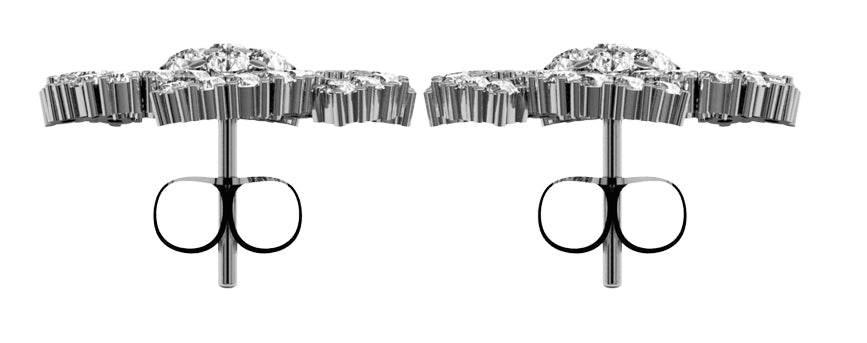 Impressive Diamond Eartops - Jewelslane