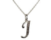Alphabet J pendant with diamonds - Jewelslane