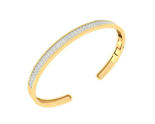 Ambika Diamond Cuff Bracelet - Jewelslane