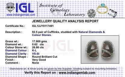 Multi Sapphire Cufflinks - Jewelslane