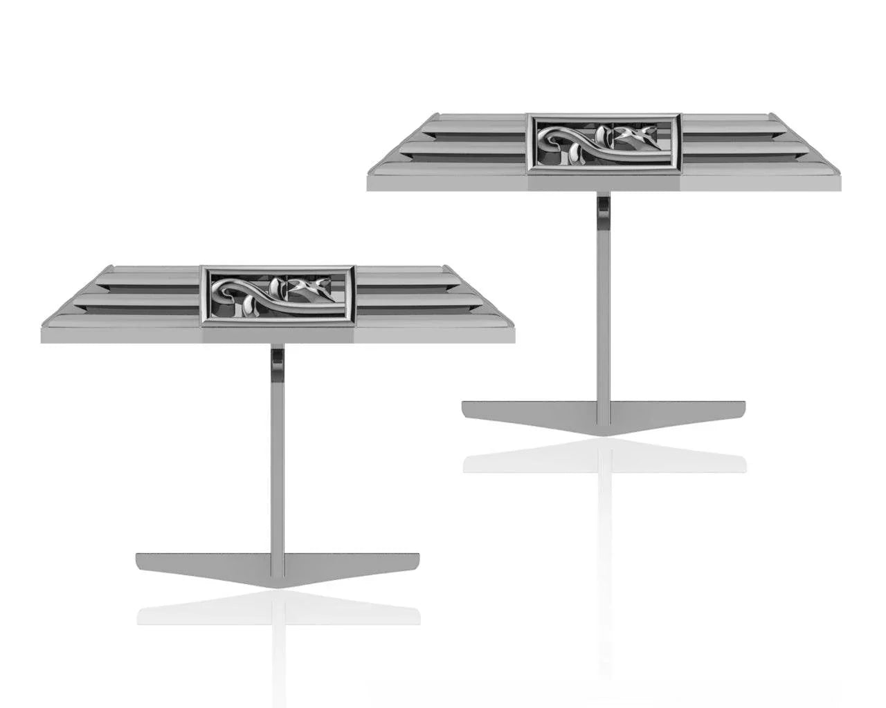 James Simple Gold Cufflinks - Jewelslane