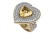 Juliet Golden Topaz Heart Ring - Jewelslane