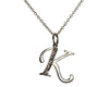 Alphabet K pendant with Diamonds - Jewelslane