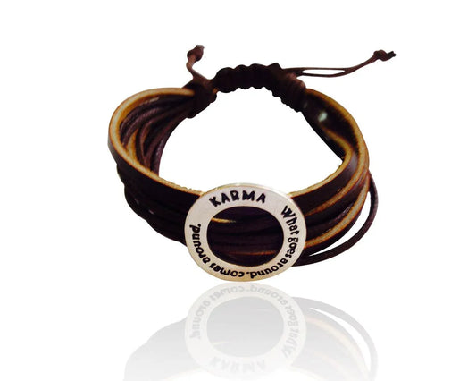 KARMA silver Bracelet for Men - Jewelslane