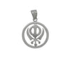 Khanda Pendant In Silver - Jewelslane