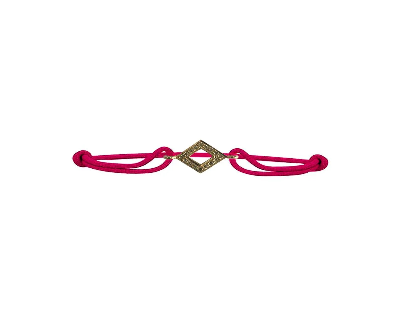 Kite charm bracelet in gold with diamonds - Jewelslane