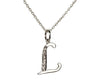 Alphabet L pendant with diamonds - Jewelslane