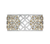Latticework Wide Diamond Cuff - Jewelslane