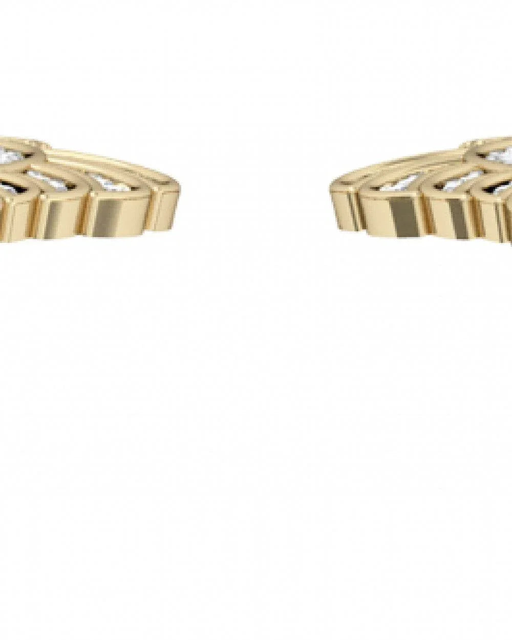 Leaf Earring with Diamonds - Jewelslane