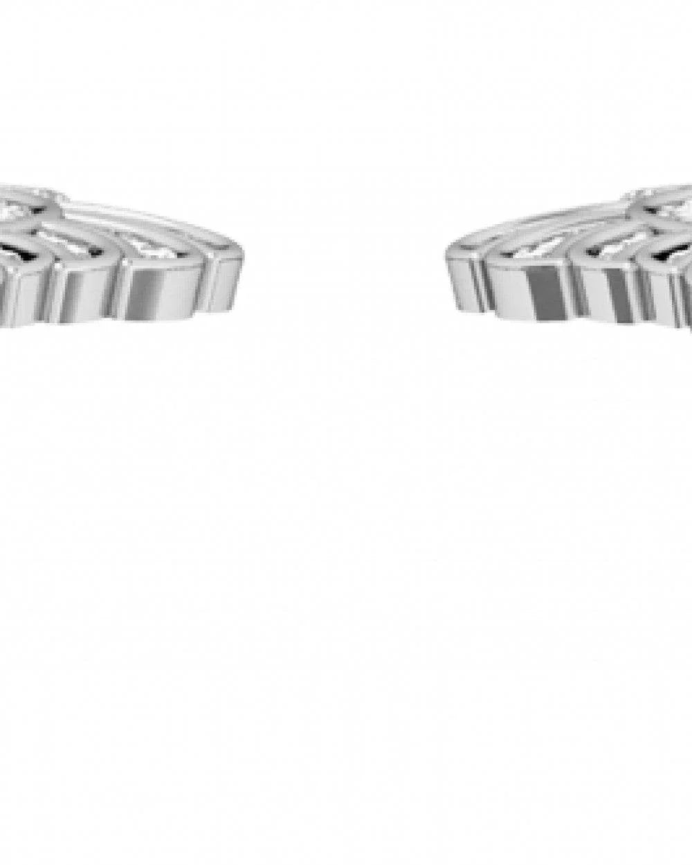 Leaf Earring with Diamonds - Jewelslane