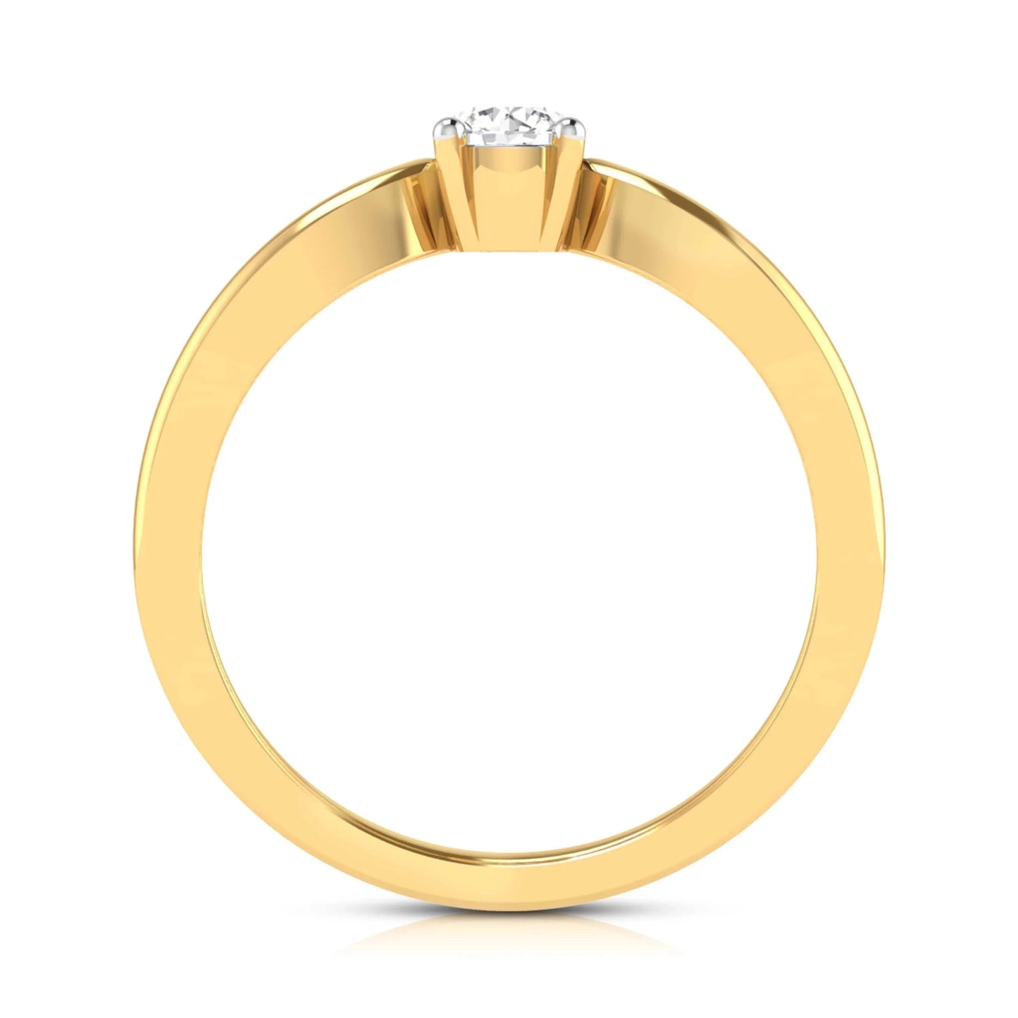 Leia diamond ring in 14k Gold - Jewelslane