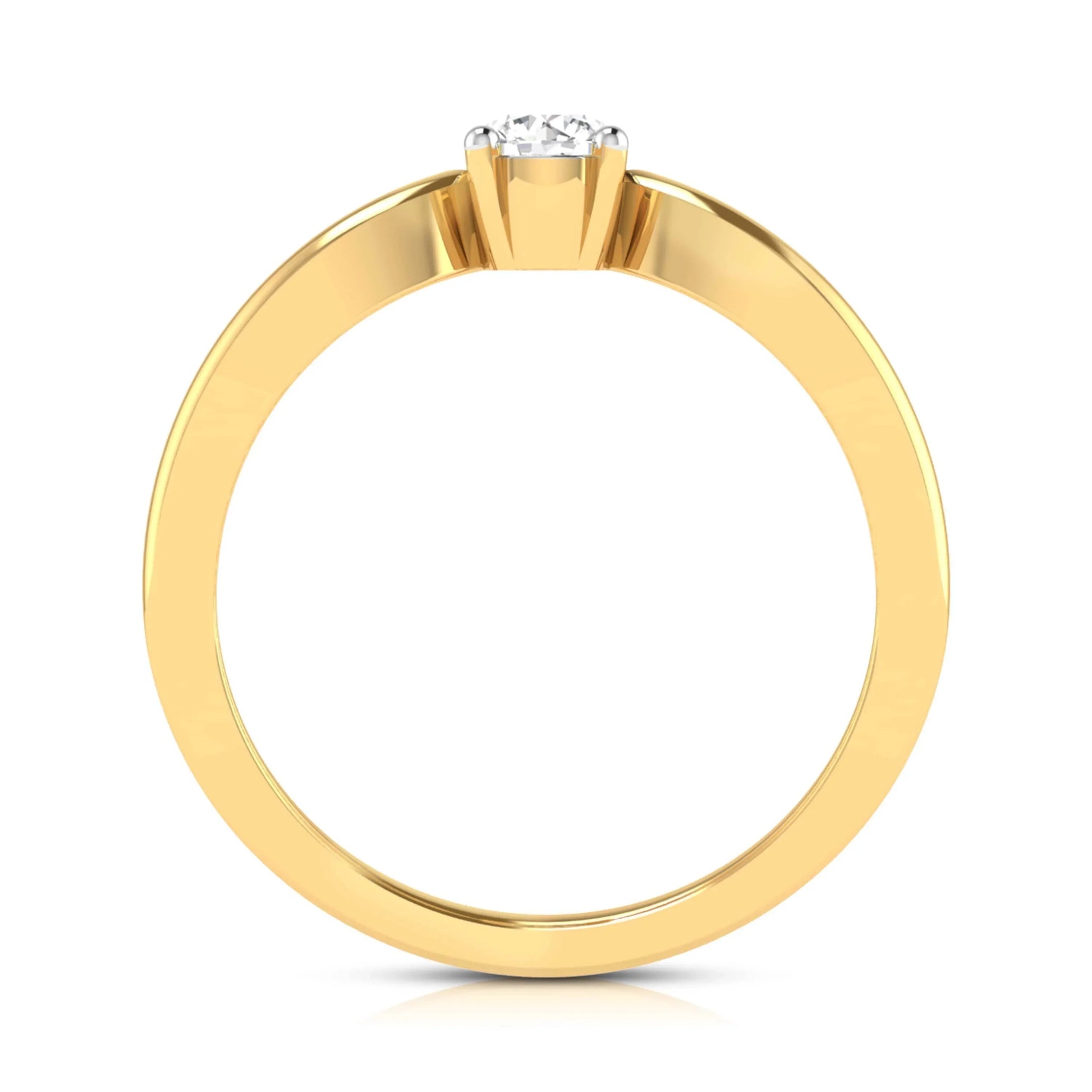 Leia diamond ring in 14k Gold - Jewelslane