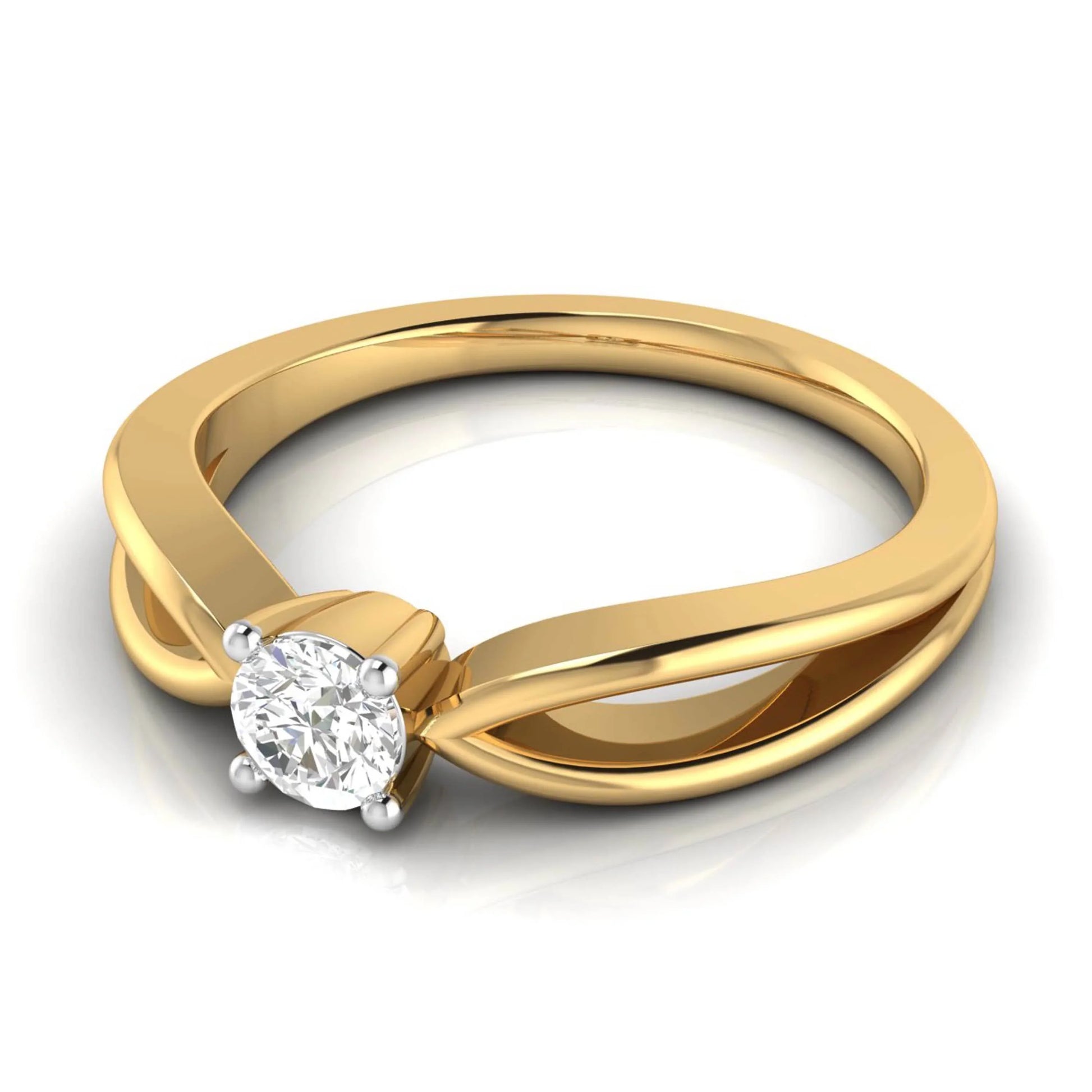 Leia diamond ring in 14k Gold - Jewelslane