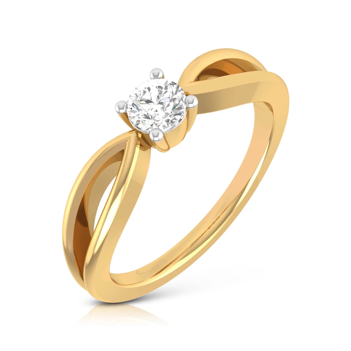 Leia diamond ring in 14k Gold - Jewelslane