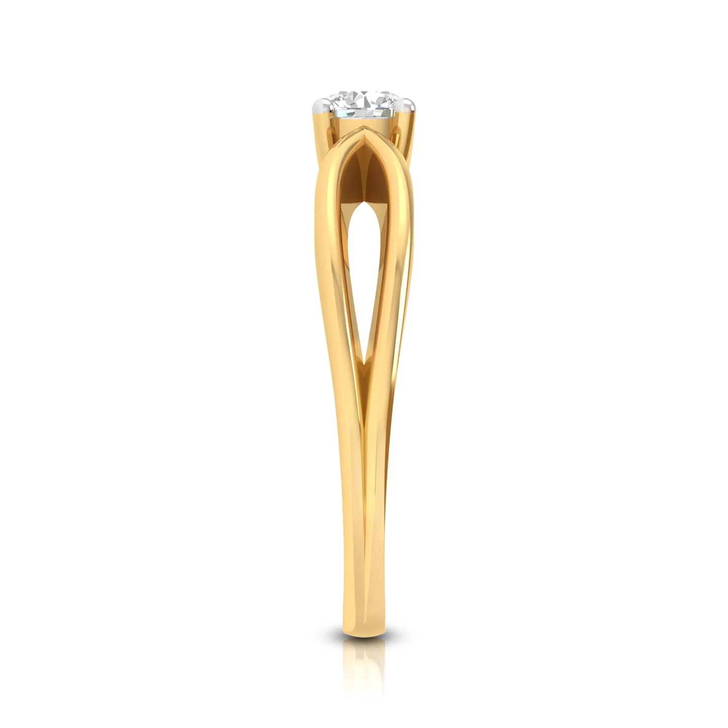 Leia diamond ring in 14k Gold - Jewelslane