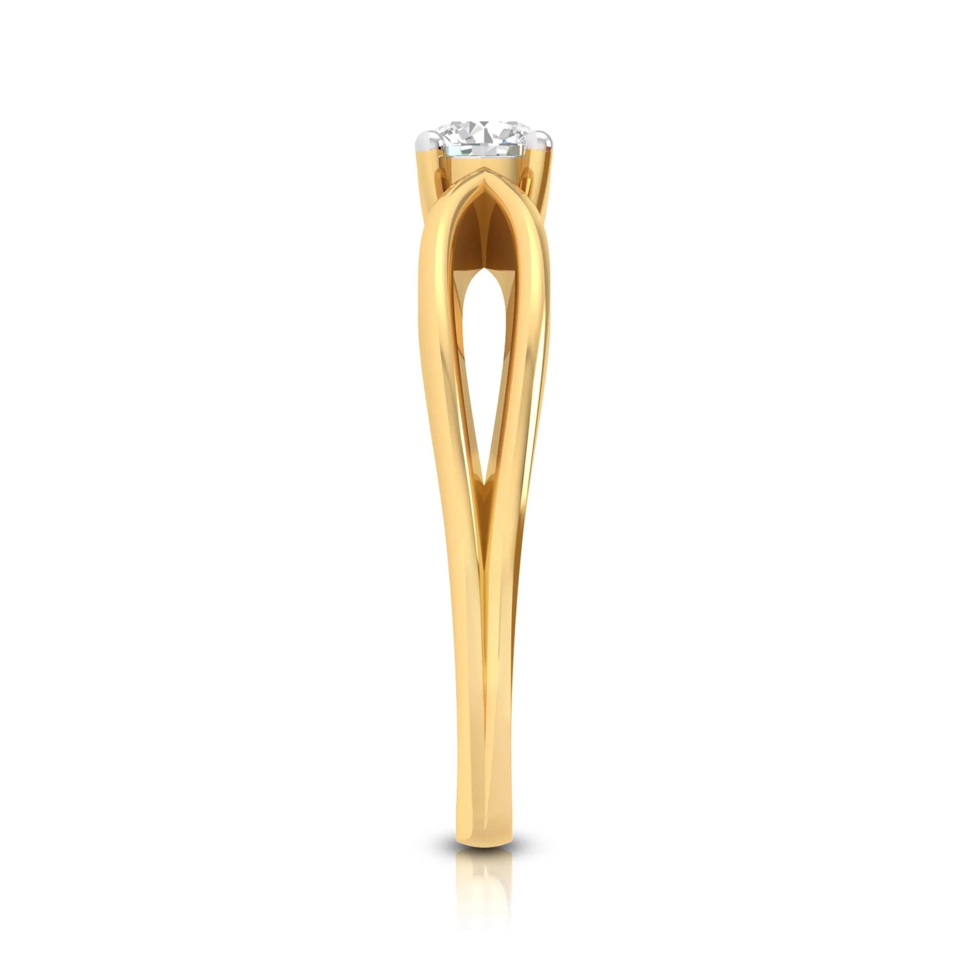 Leia diamond ring in 14k Gold - Jewelslane